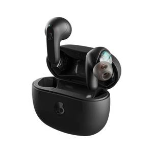 lot 4139 image: Skullcandy Rail Wireless In-Ear Bluetooth Earbuds - True Black