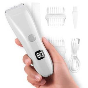 lot 4143 image: Bikini Trimmer for Women, Electric Pubic & Body Hair Trimmer for Sensitive Skin, Lady Shaver for Intimate Areas, Pubic Hair, Chest, Legs & Bikini, Waterproof & Rechargeable