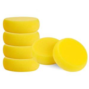 lot 4183 image: 6 Pcs Pottery Sponges, Round Painting Sponge 3inch Yellow Artist Sponges Craft Clay Sponge Watercolor Sponges for Face Painting Pottery Ceramics Art Crafts