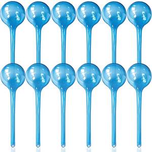 lot 4187 image: Large 12pcs Plant Watering Globes, Plant Watering Bulb Indoor Potted Plant