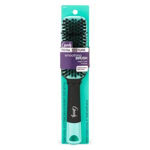 lot 4198 image: Goody x Total Texture Smoothing Brush - Vegan Boar Bristles Help Condition and Smooths Hair Cuticles for Enhanced Shine Shine - For Natural and Textured Hair - Non-Slip Grip