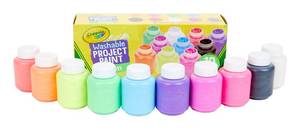 lot 4228 image: Crayola Washable Kids Paint, 10 Neon Paint Colors, 2 Oz Bottles, Gift