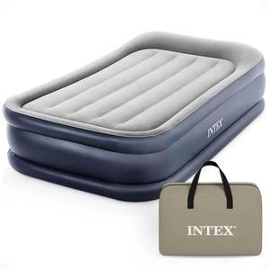 lot 1036 image: Intex Dura-Beam Plus Twin Air Mattress with Electric Pump  Retail $169.99