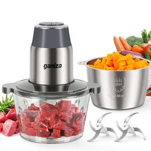lot 1046 image: Ganiza Food Processor with 2 Bowls, 450W Motor