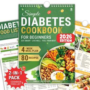 lot 2319 image: HAMIEW Diabetic Cookbook with 80 Recipes and 4-Week Meal Plan