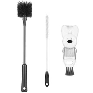 lot 2322 image: FunCee Bottle Brushes 3-Piece Stainless Steel Set