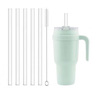 lot 2326 image: crayBG Replacement Straws for Reduce Tumblers, 5 Pack