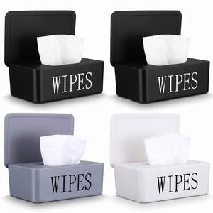 lot 3338 image: Kuyeyzu 4-Pack Wipes Dispenser Containers with Lids