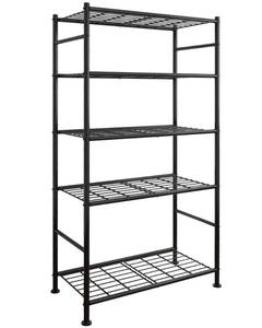 lot 3348 image: Sakugi 5-Tier Metal Storage Shelves 33 W x 72 H