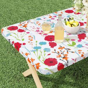 lot 6001 image: Misaya Rectangle Vinyl Tablecloth, 30x72 Inch