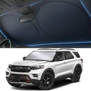 lot 6030 image: Autovir Windshield Sun Shade Foldable 280T