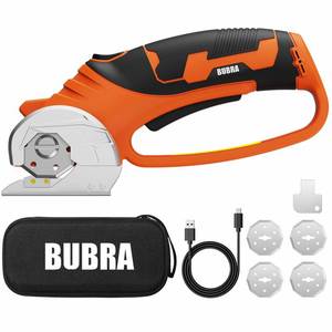lot 6032 image: BUBRA Cordless Electric Scissors with 4 SK5 Blades
