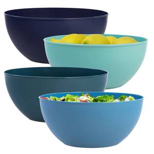 lot 7635 image: US Acrylic Vista 10-Inch Serving Bowls Set of 4