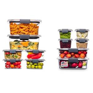 lot 7639 image: Rubbermaid Brilliance 24-Piece Food Storage Container Set