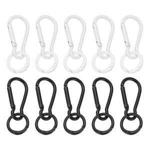 lot 8013 image: PATIKIL 10Pc Keychain Clips with O Rings, Metal
