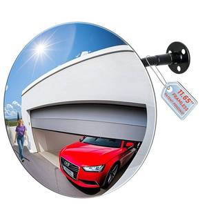 lot 8015 image: Onsogi 11.65 Inch Frameless Convex Acrylic Mirror