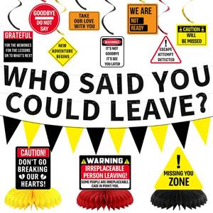 lot 8038 image: Roetyce Farewell Party Decorations Banner Kit