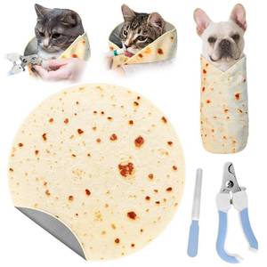 lot 8042 image: MASHDE Cat Grooming Wrap with Nail Clipper and File Kit