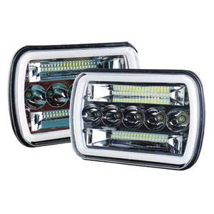 lot 11326 image: AMUNIESUN 5x7 LED Headlights H5054 H6054 Pair