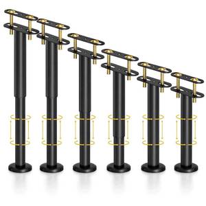 lot 12024 image: Adjustable Height Bed Support Legs 7-13 Inch (6-Pack)