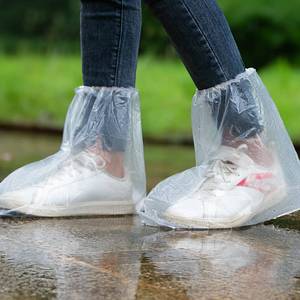 lot 12026 image: THLVOEK Disposable Waterproof Shoe Covers, 10-Pair Large