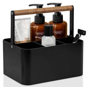 lot 12033 image: BYUNER Portable Shower Caddy with Adjustable Dividers