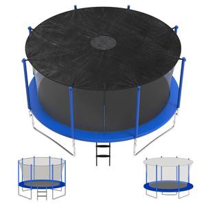 lot 19480 image: SprintGy 12ft Trampoline Shade Cover with 68 Poles