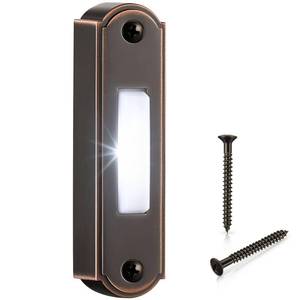 lot 20360 image: Dreyoo Metal Lighted Doorbell Button LED Bronze