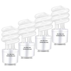 lot 20367 image: Winkcao CFL Light Bulbs GU24 Base T3 13W 4-Pack