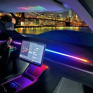 lot 20372 image: RYE LED Ambient Lighting Strip Tesla Model 3Y