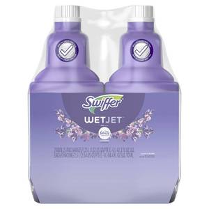lot 20386 image: Swiffer WetJet Multi-Purpose Floor Cleaner Solution, Lavender, 2-Pack