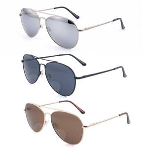 lot 20392 image: Ryegis Classic Bifocal Aviator Sunglasses Mens 1.25 (3 Pair)