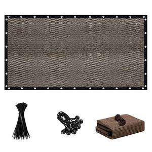 lot 5722 image: FFKQBH 90% Sun Shade Cloth with Grommets, 5 X 12 FT Pergola Shade Cover, Mesh Tarp Sun Screen for Patio, Outdoor, Garden, Backyard