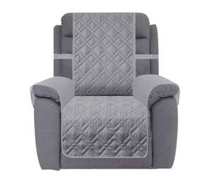 lot 5728 image: Ameritex Waterproof Nonslip Recliner Cover Stay in Place, Dog Chair Cover Furniture Protector, Ideal Recliner Slipcovers for Pets and Kids (23, Light Grey)