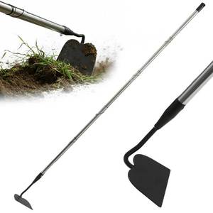 lot 5736 image: Garden Hoe Tool, 80 Inches Stainless Steel Long Handle Hoe Garden Tool, Garden Hoe for Weeding with 7-inch Wide Welded Blade, Garden Hoes for Weeding, Cultivating, Digging, Loosening, and Planting