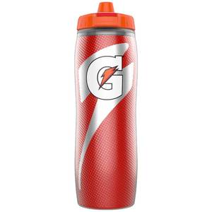 lot 6348 image: Gatorade Insulated Squeeze Bottle, Red, 30oz