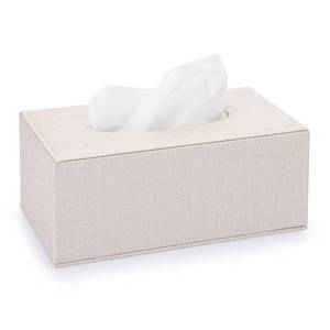 lot 6381 image: Sumnacon Tissue Box Cover Rectangle Linen Tissue Box,Stylish Tissue Box Holder with Magnetic Bottom,Decorative Tissue Cover for Bathroom Toilet Bedroom Living Room Table Desk Office, Beige