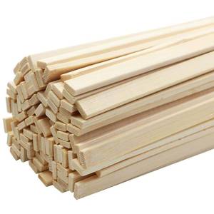 lot 6382 image: Fansunta Wood Craft Sticks, 100 Pack, 15.7 x 0.35 in, Natural Bamboo