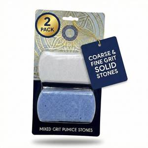 lot 6391 image: Earth & I Pumice Stone for Feet 2-Pack Siliglass Heel & Foot Exfoliator