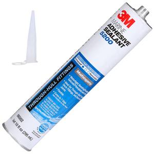 lot 6406 image: 3M Marine Adhesive Sealant 5200, Mahogany, 295 mL Cartridge with Nozzle