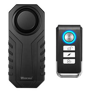 lot 6407 image: Wsdcam 113dB Bike Alarm Wireless Vibration Motion Sensor Waterproof Motorcycle Alarm with Remote