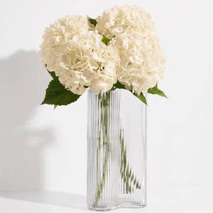 lot 6440 image: Amore Florals 20 Real Touch Hydrangea Artificial Flowers,Off-White,4PCS