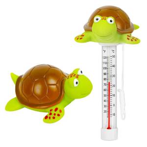 lot 6454 image: XY-WQ Turtle Floating Pool Thermometer with String, Easy-Read