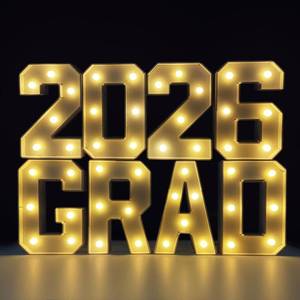 lot 11253 image: 2026 Graduation Decorations - 1FT Marquee Light Up Number For 2026 Graduation Party Decorations �� Suitable For Decoration At Kindergarten, Preschool, High School, And College Graduation Parties