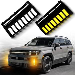 lot 11256 image: ZDEERAOTO LED Front Bumper Fog light DRL Amber Sequential Turn Signal Lamp Feature Kit for Hyundai Santa Fe 2024 2025 Replacement Front Bumper Air Intake Trim Accessories,2pcs