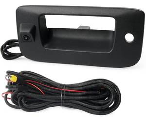 lot 11273 image: Tailgate Handle Backup Camera Compatible with 2007-2014 Chevy Silverado GMC Sierra 1500 2500 3500 HD with Waterproof Rear View Camera with Keyhole, Tailgate Handle Backup Kit Replaces# 22755304