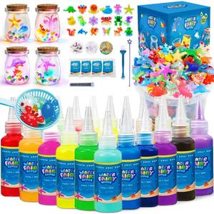 lot 11284 image: 116PCS Magic Glow in The Dark Water Fairy Gel Toy, Create 150 Sea Animals (Heavy Use)