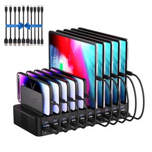 lot 11287 image: 20-Port 270W Charging Station for Multiple Devices, USB Charger Station