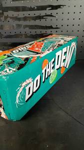 lot 11300 image: Do The Dew Tropical Citrus Soda 12 Pack Cans