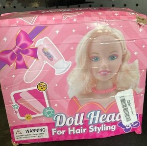 lot 11311 image: Doll Head For Hair Styling with Accessories